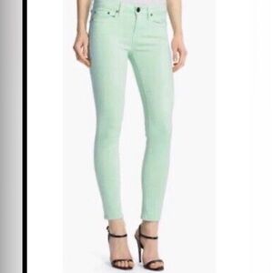 Vince Ankle Skinny Light Mint Jeans 28